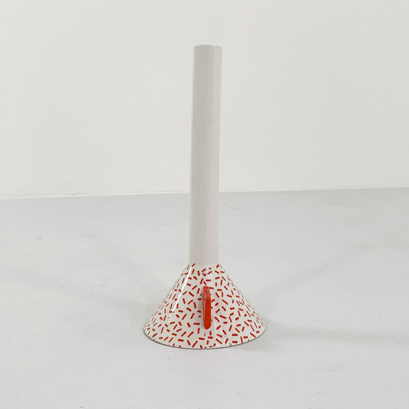 Vase vintage "Tuja" par Matteo Thun pour Memphis Milano, 1980