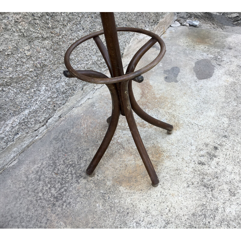 Vintage wooden coat rack, 1950