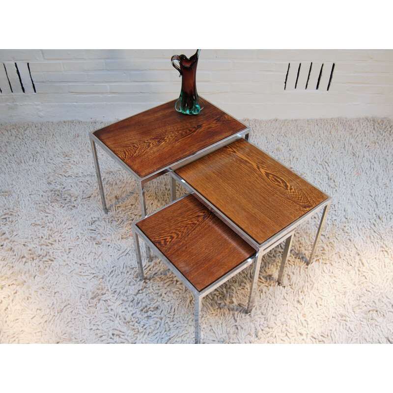 Nesting table reversible - 1960s