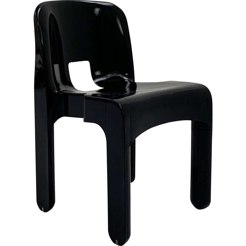 Black vintage model 4867 Universale chair by Joe Colombo for Kartell, 1970s