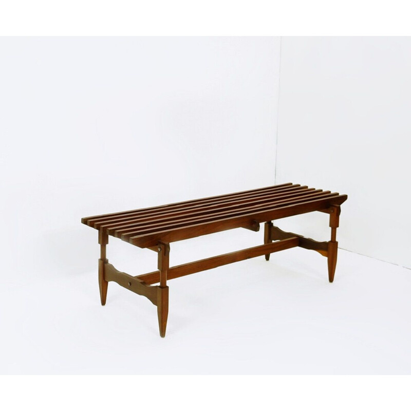 Vintage Italian slatted bench