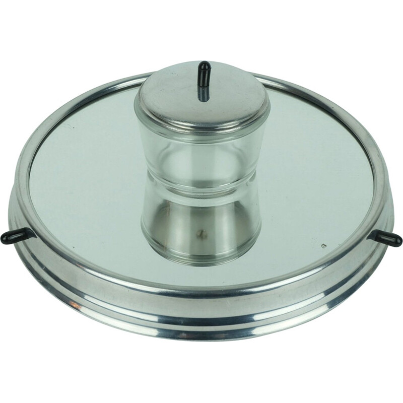 Relish server in 5 pieces on rotating tray - 1930s