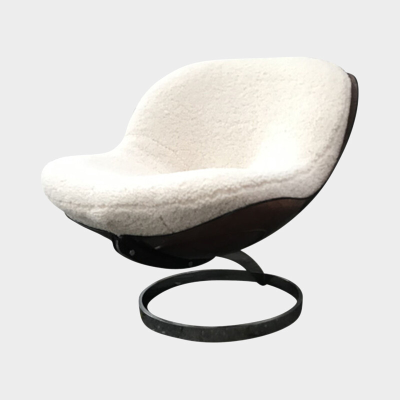 Mid century sphere armchair by Boris Tabacoff for Mobilier Modulaire Moderne, 1970s