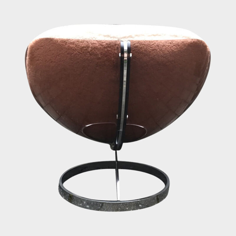 Mid century sphere armchair by Boris Tabacoff for Mobilier Modulaire Moderne, 1970s
