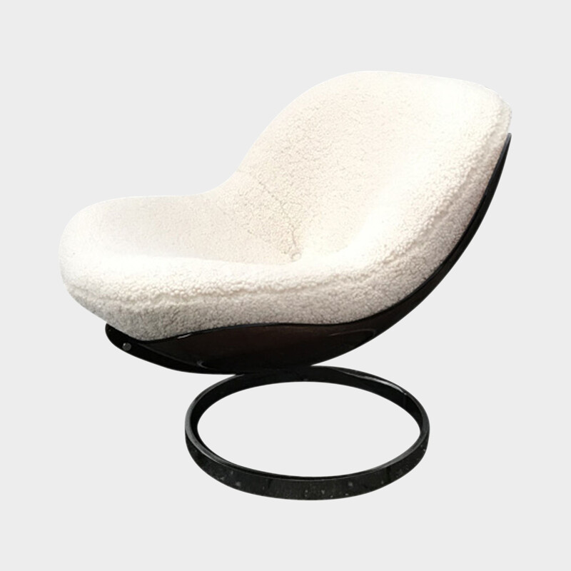 Mid century sphere armchair by Boris Tabacoff for Mobilier Modulaire Moderne, 1970s