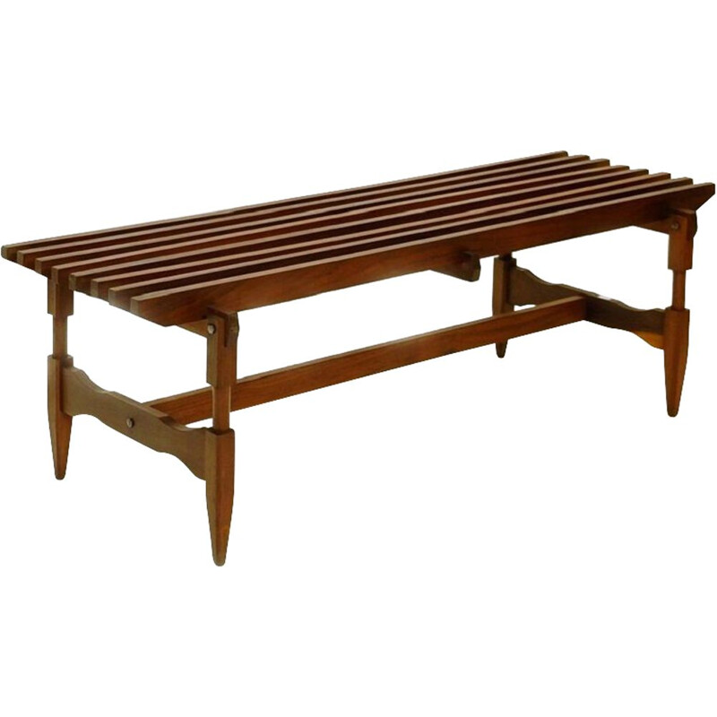 Vintage Italian slatted bench