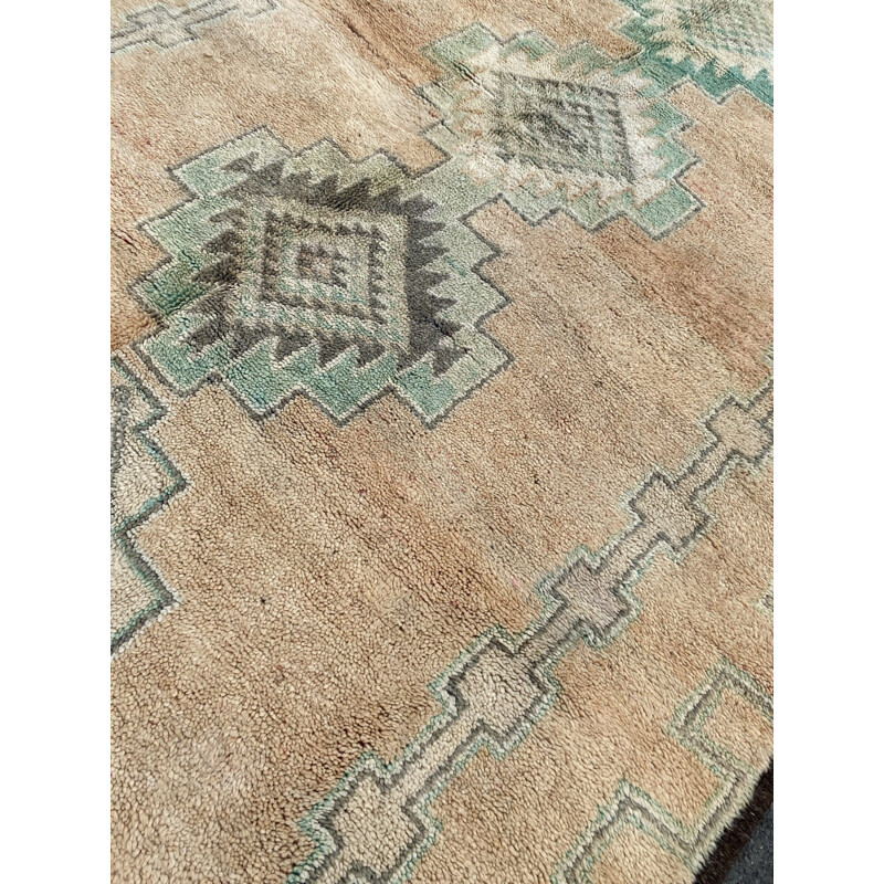 Vintage Berber boujaad handmade wool rug, 1980
