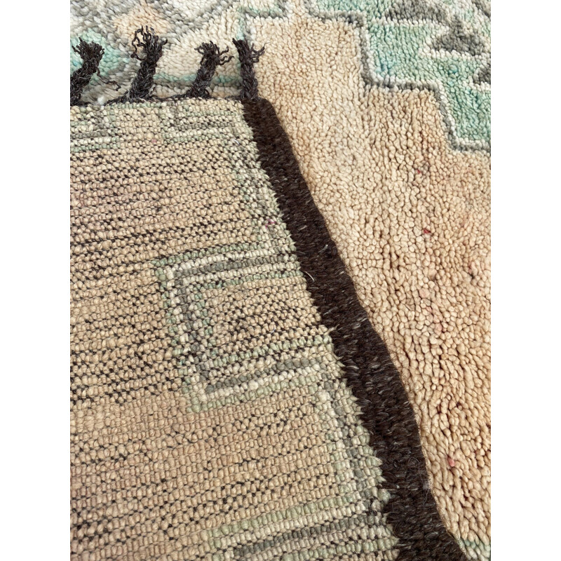 Vintage Berber boujaad handmade wool rug, 1980