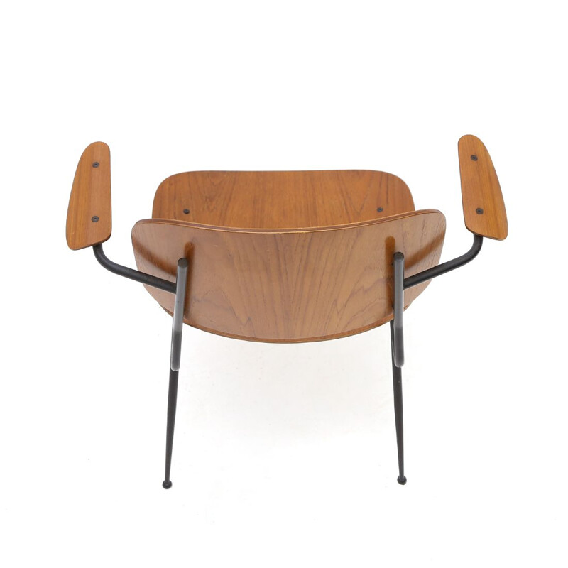 Mid century Soborg chair with armrests by Børge Morgensen for Fredericia, 1950s