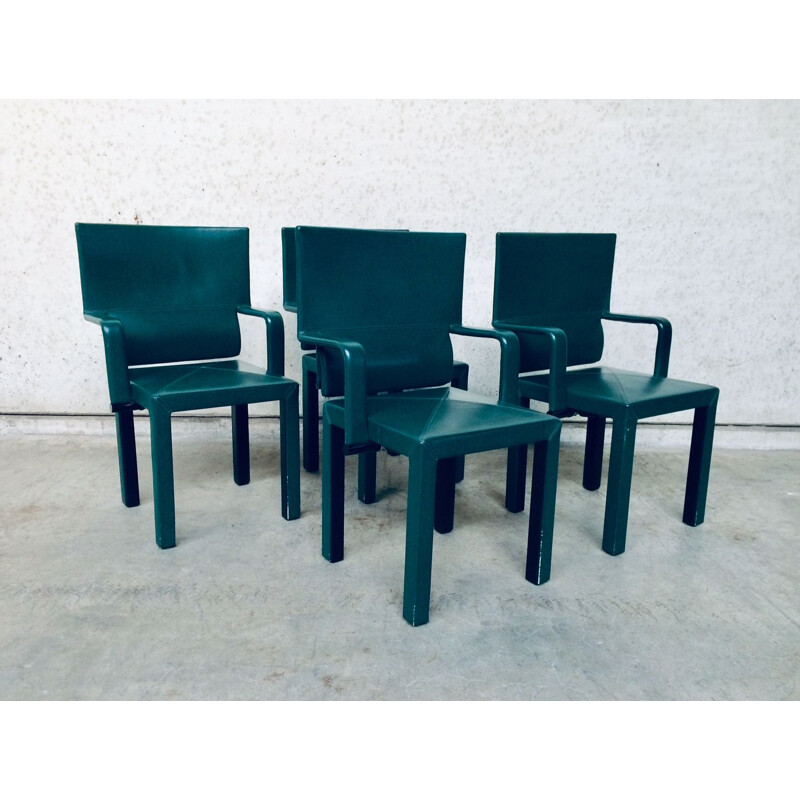 Set di 4 sedie vintage con braccioli di Paolo Piva per B