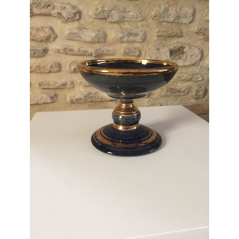 Vintage bowl on pedestal by Georges Pelletier