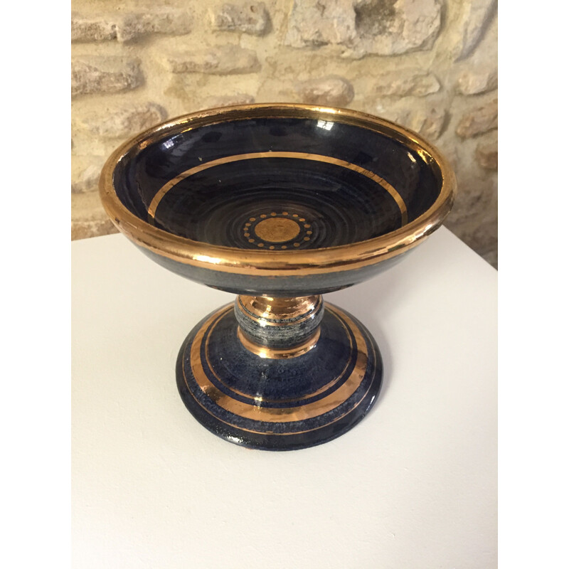 Vintage bowl on pedestal by Georges Pelletier