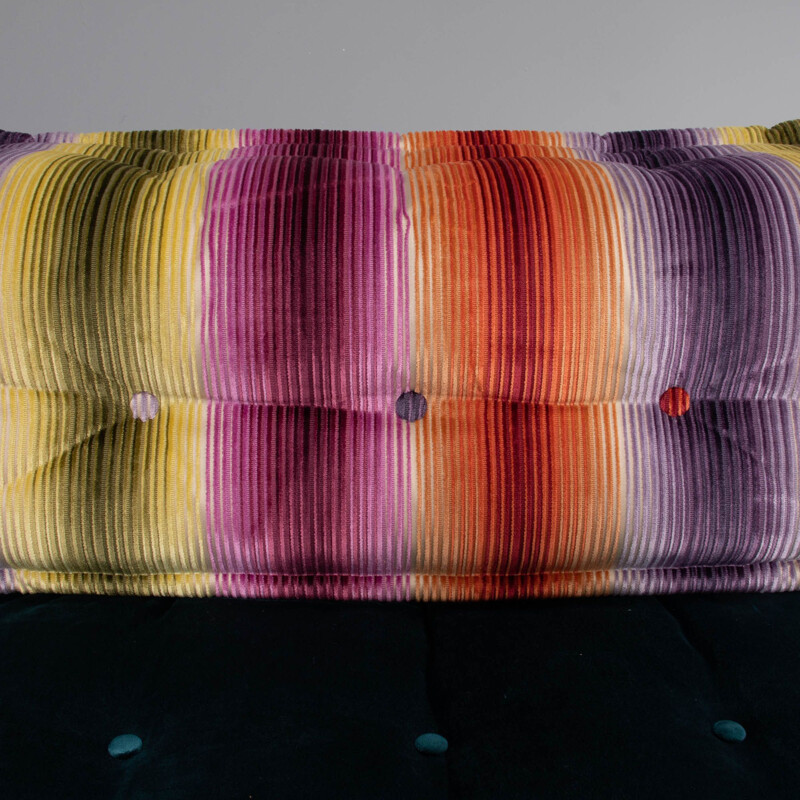 Vintage Mah Jong Missoni sectional living room set by Hans Hopfer for Roche Bobois, 1970s