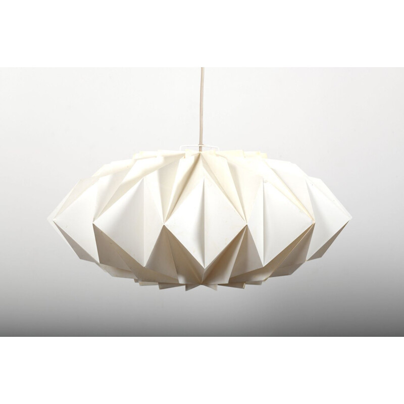 Vintage crystal pendant lamp by Peter Hvidt & Orla Mølgaard for Le Klint, Denmark 1969