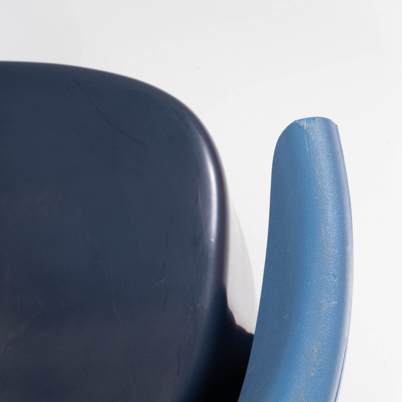 Pair of by vintage Nino Rota blue & green armchairs by Ron Arad for Cappellini, 2002