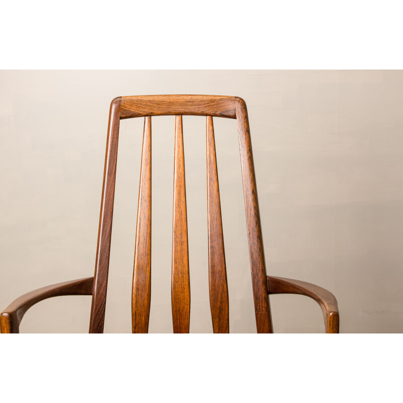 Pair of vintage rosewood "Eva" armchairs by Niels Koefoed for Koefoed Mobelfabrik, Denmark 1960