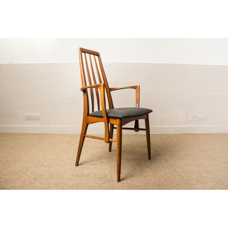 Pair of vintage rosewood "Eva" armchairs by Niels Koefoed for Koefoed Mobelfabrik, Denmark 1960