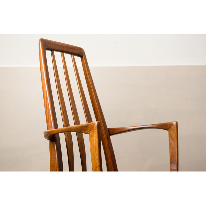 Pair of vintage rosewood "Eva" armchairs by Niels Koefoed for Koefoed Mobelfabrik, Denmark 1960