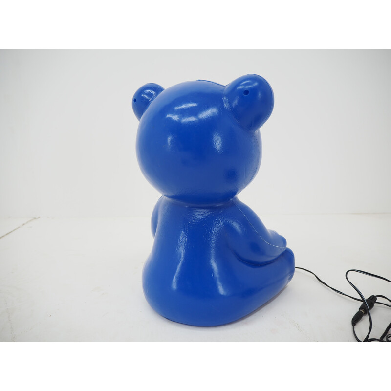 Vintage Bear plastic tafellamp, 1990
