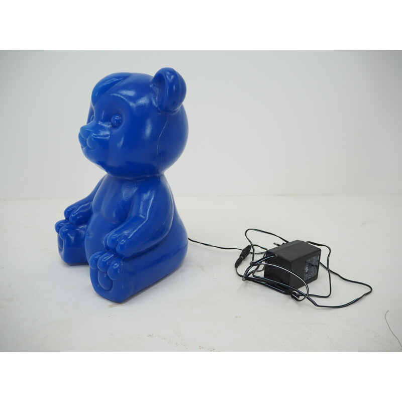 Vintage Bear plastic tafellamp, 1990