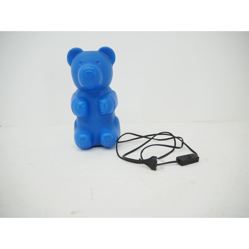 Lámpara de mesa vintage de plástico Bear, 1990