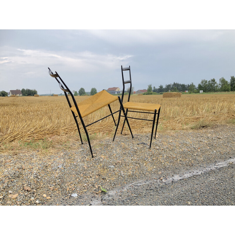 Pair of vintage chairs by Gio Ponti, 1960