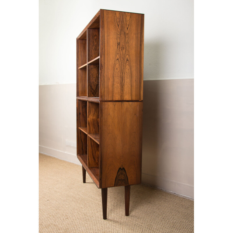 Mid century rosewood bookcase by Ejvind. A. Johansson for Ivan Gern Mobelfabrik, Denmark 1960