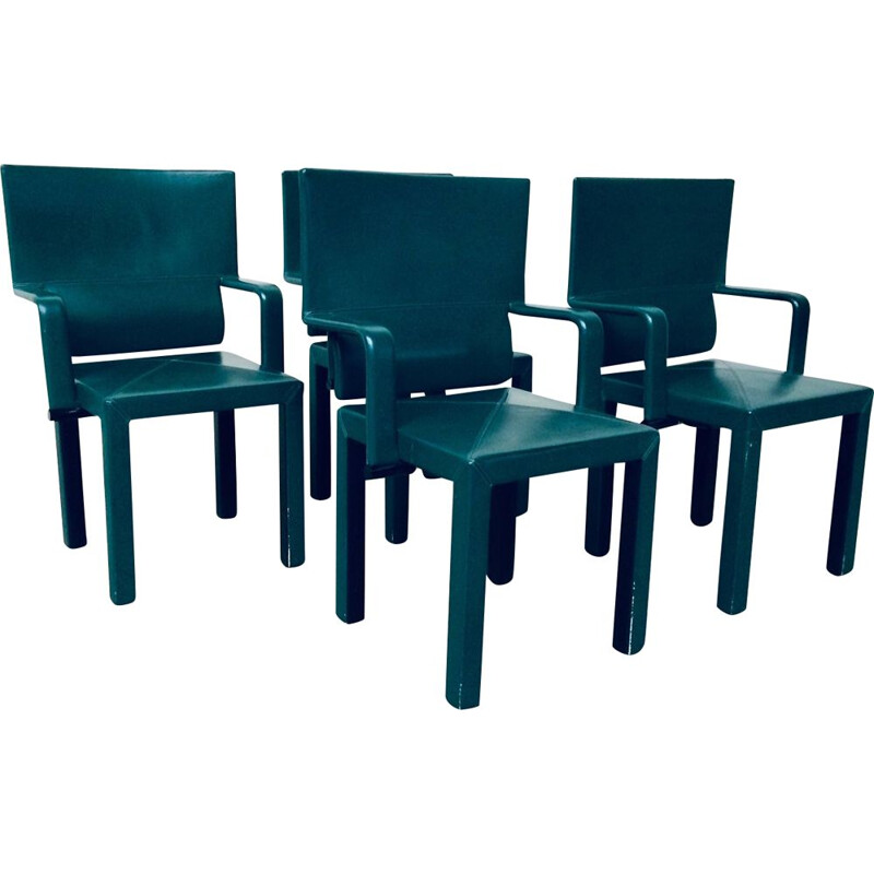 Conjunto de 4 cadeiras vintage com apoios de braços por Paolo Piva para B
