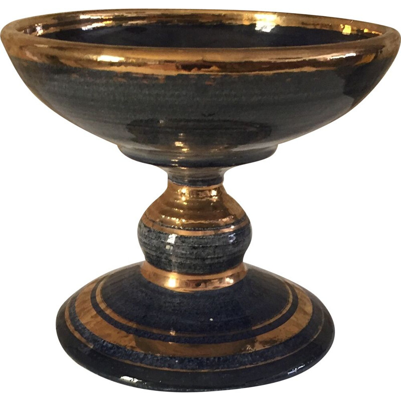 Vintage bowl on pedestal by Georges Pelletier