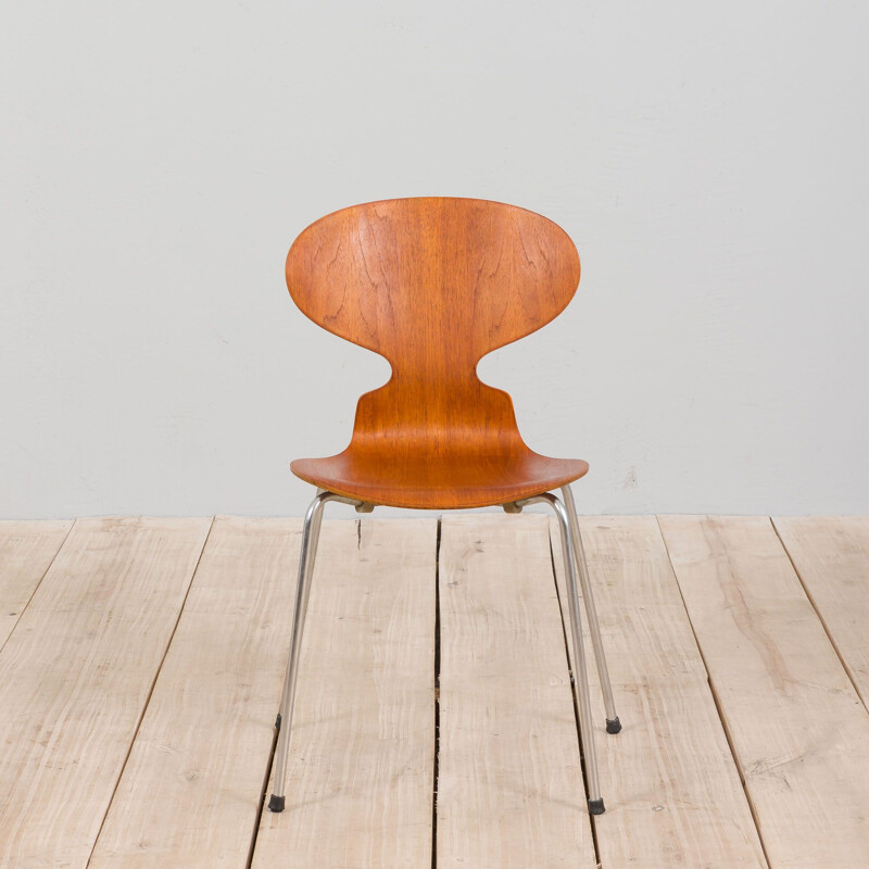 Sedia vintage 3101 in teak di Arne Jacobsen per Fritz Hansen, Danimarca 1967