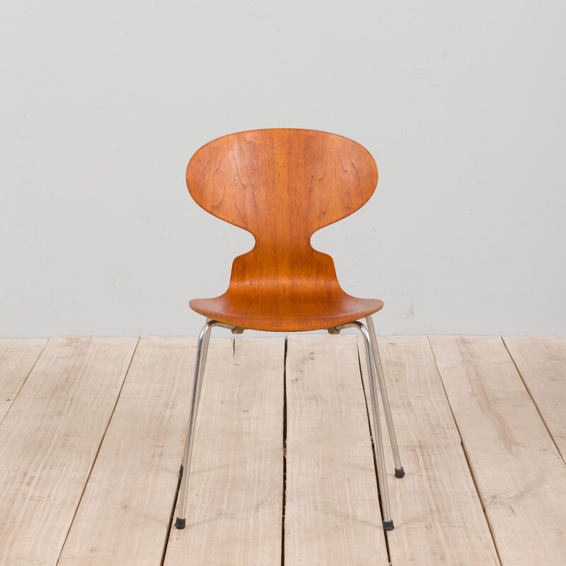 Vintage 3101 ant chair in teak by Arne Jacobsen for Fritz Hansen, Denmark 1967