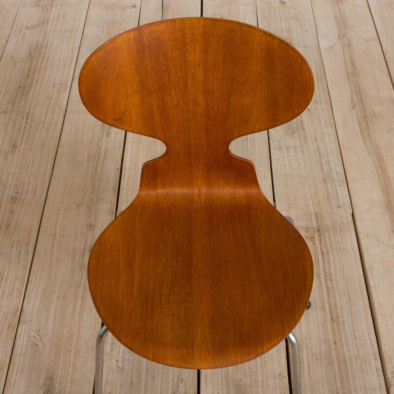 Sedia vintage 3101 in teak di Arne Jacobsen per Fritz Hansen, Danimarca 1967