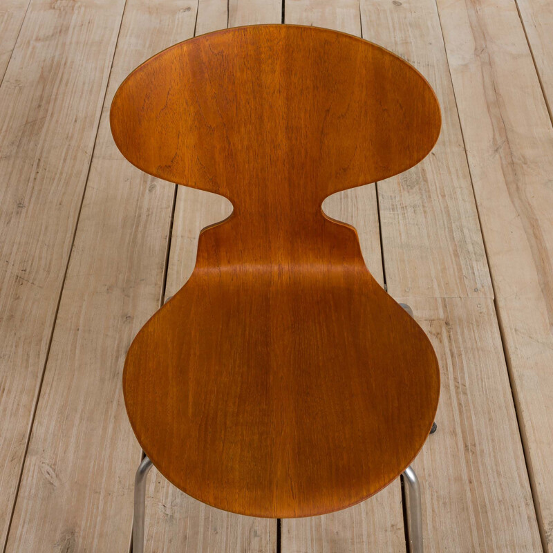 Vintage 3101 ant chair in teak by Arne Jacobsen for Fritz Hansen, Denmark 1967