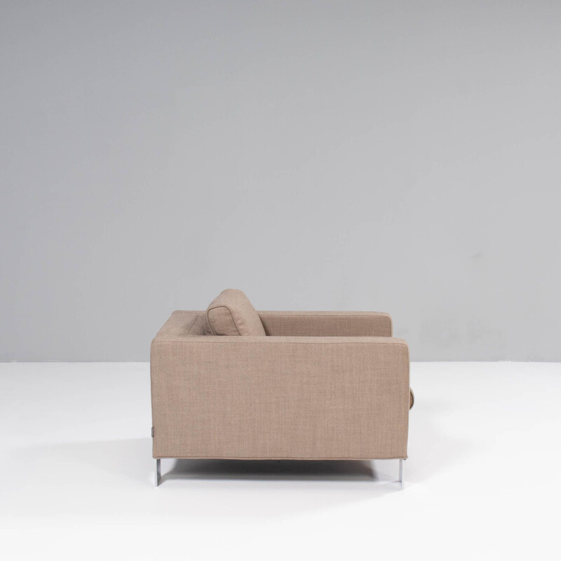 Mid century Suitcase beige armchair by Rodolfo Dordoni for Minotti, 1997