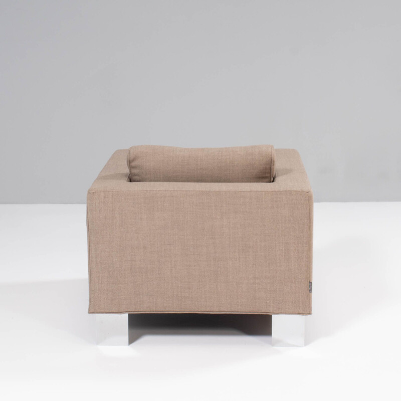 Mid century Suitcase beige armchair by Rodolfo Dordoni for Minotti, 1997