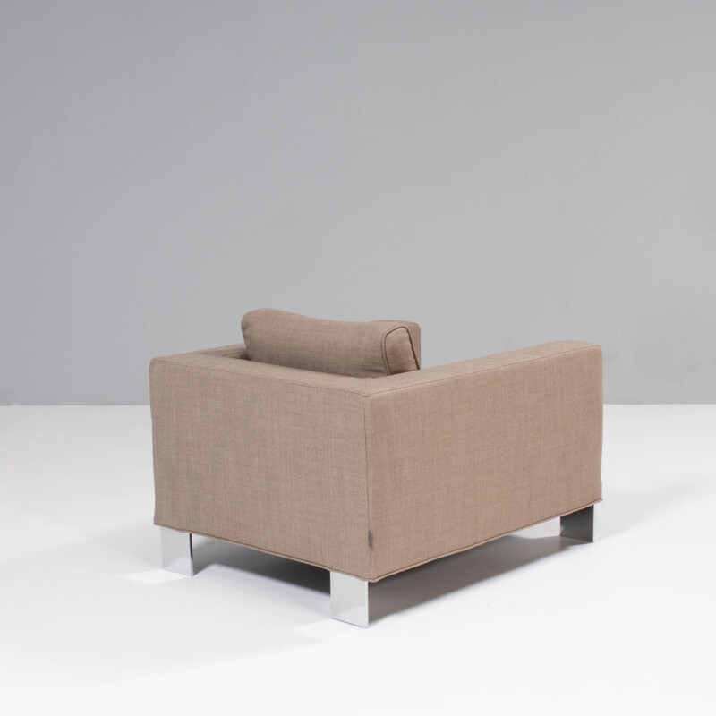 Mid century Suitcase beige armchair by Rodolfo Dordoni for Minotti, 1997