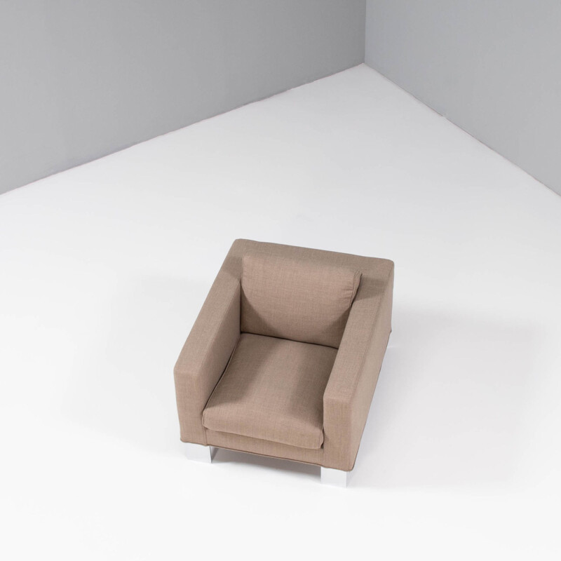 Sillón Vintage Suitcase beige de Rodolfo Dordoni para Minotti, 1997