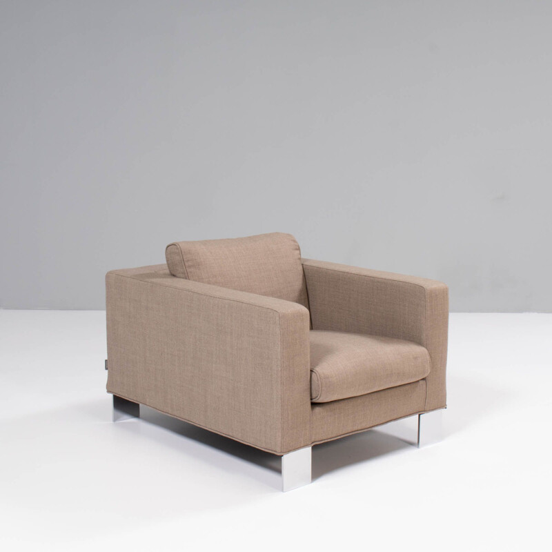 Mid century Suitcase beige armchair by Rodolfo Dordoni for Minotti, 1997