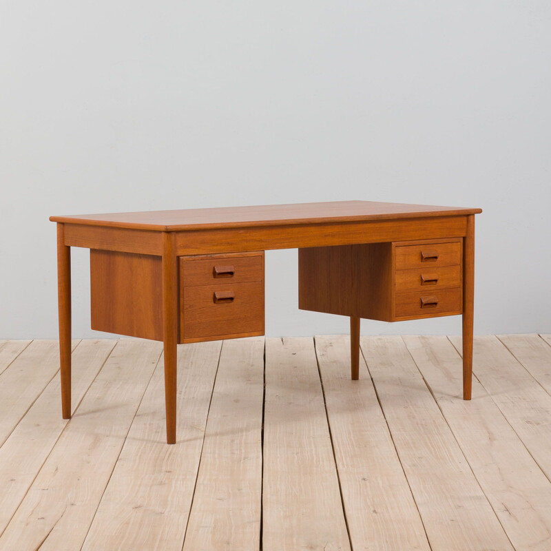Vintage teak desk model 1301 by Børge Mogensen for Søborg Møbelfabrik, Denmark 1950