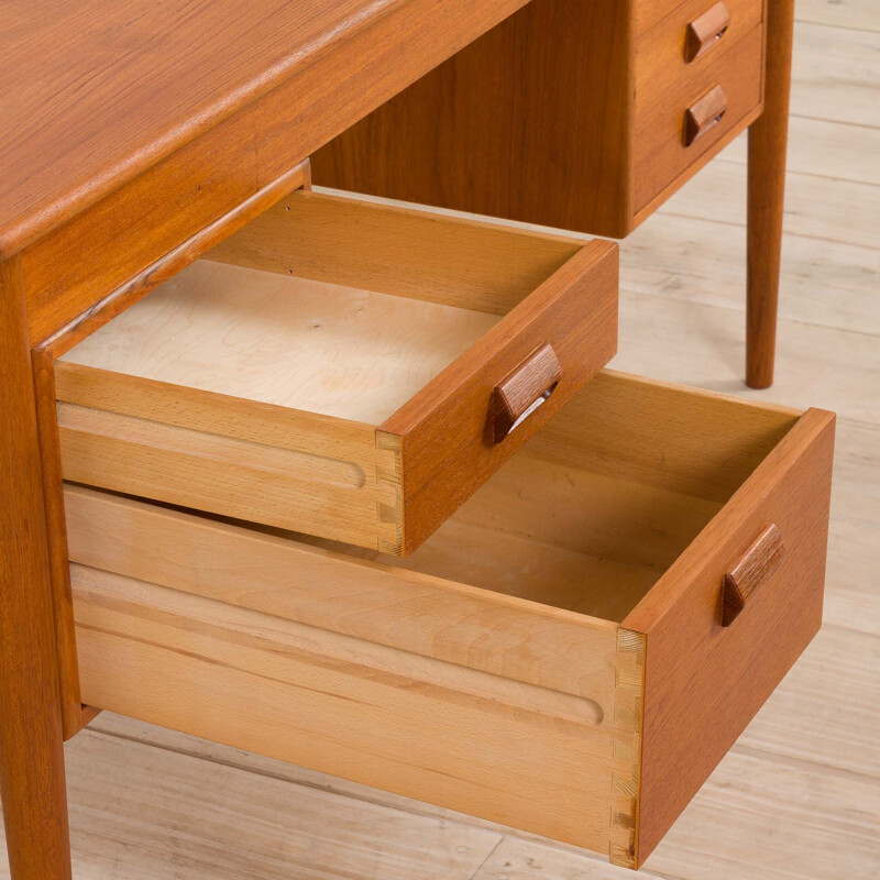 Vintage teak desk model 1301 by Børge Mogensen for Søborg Møbelfabrik, Denmark 1950