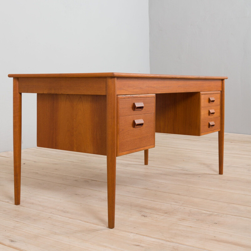 Vintage teak desk model 1301 by Børge Mogensen for Søborg Møbelfabrik, Denmark 1950