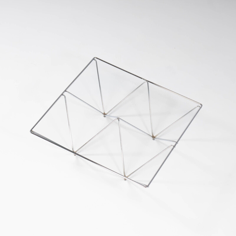 Vintage Alanda glass coffee table by Paolo Piva for B&B Italia, 1980s