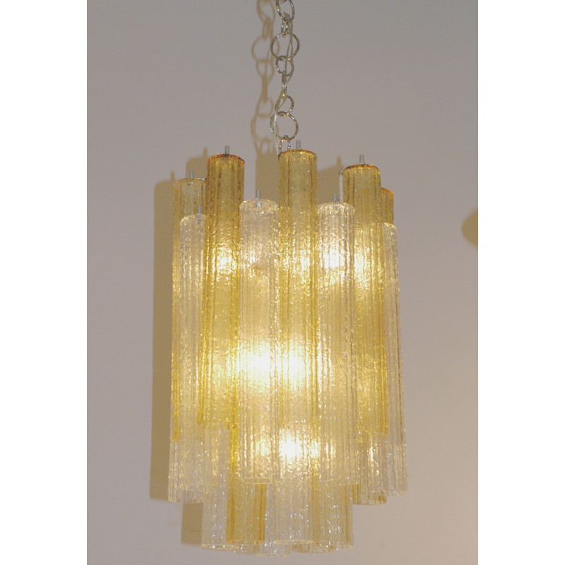 "Venini" chandelier in Murano glass, Toni ZUCCHERI - 1960s