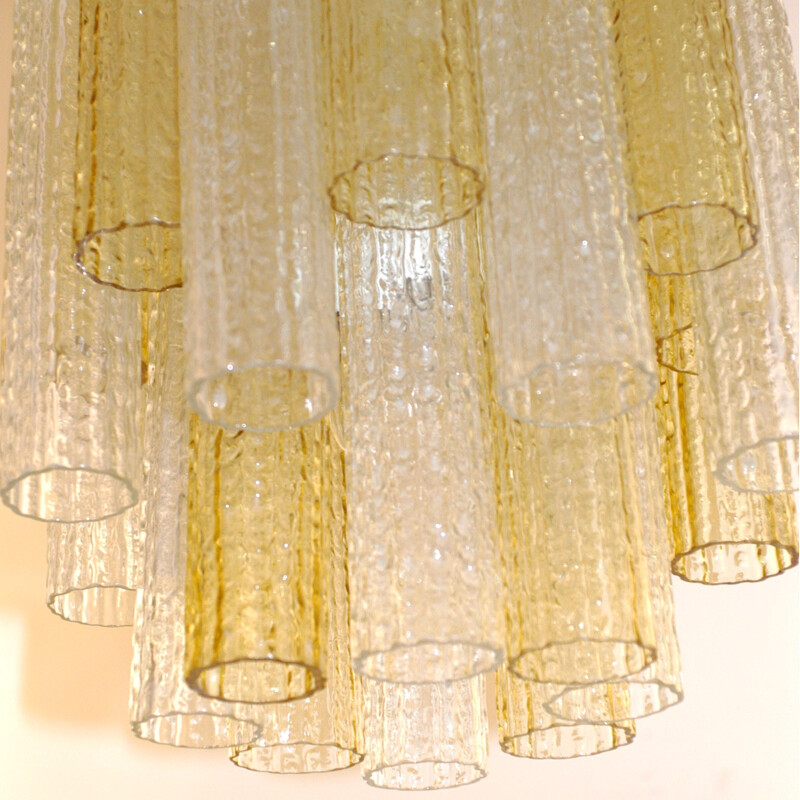 "Venini" chandelier in Murano glass, Toni ZUCCHERI - 1960s