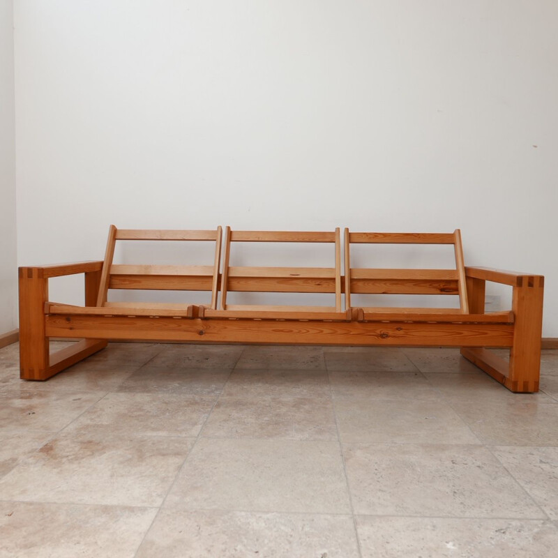 Mid-century Swedish pine sofa by Yngve Ekstrom, 1960s