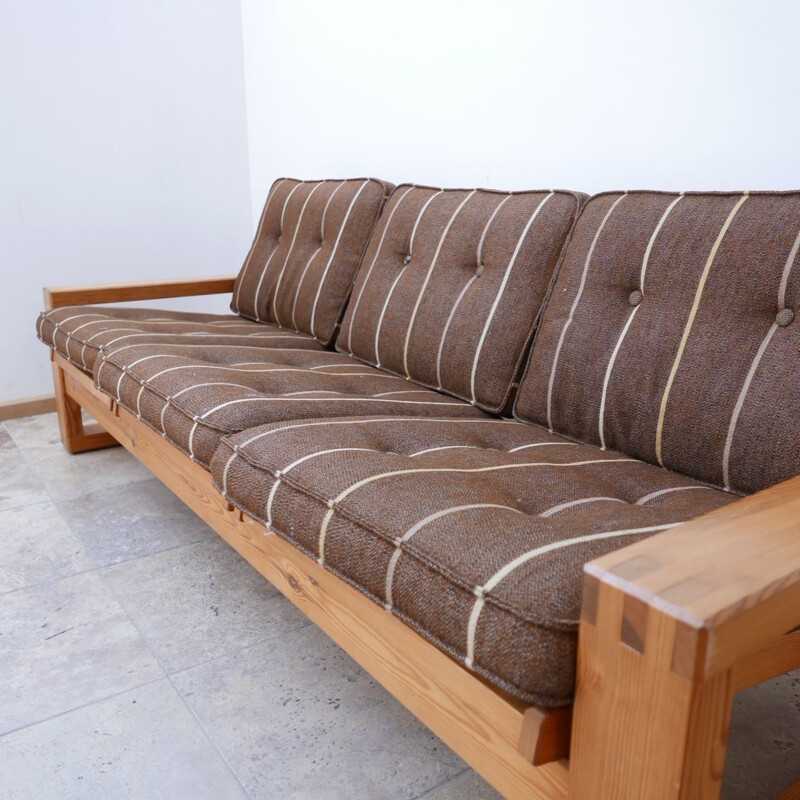 Mid-century Swedish pine sofa by Yngve Ekstrom, 1960s
