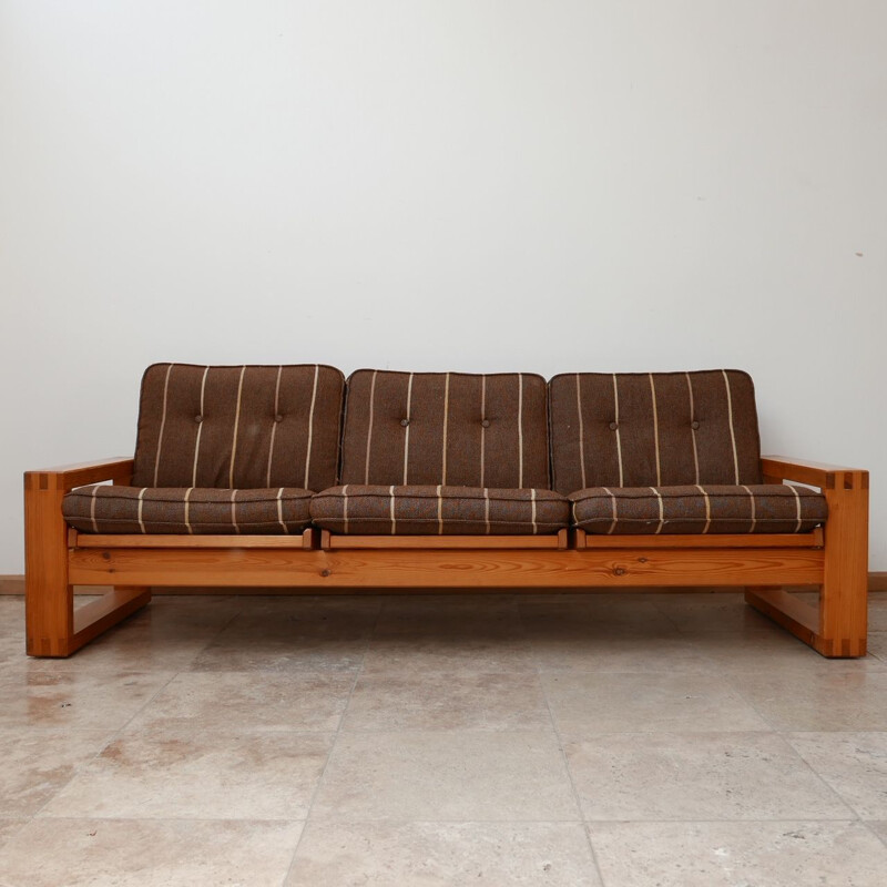 Mid-century Swedish pine sofa by Yngve Ekstrom, 1960s