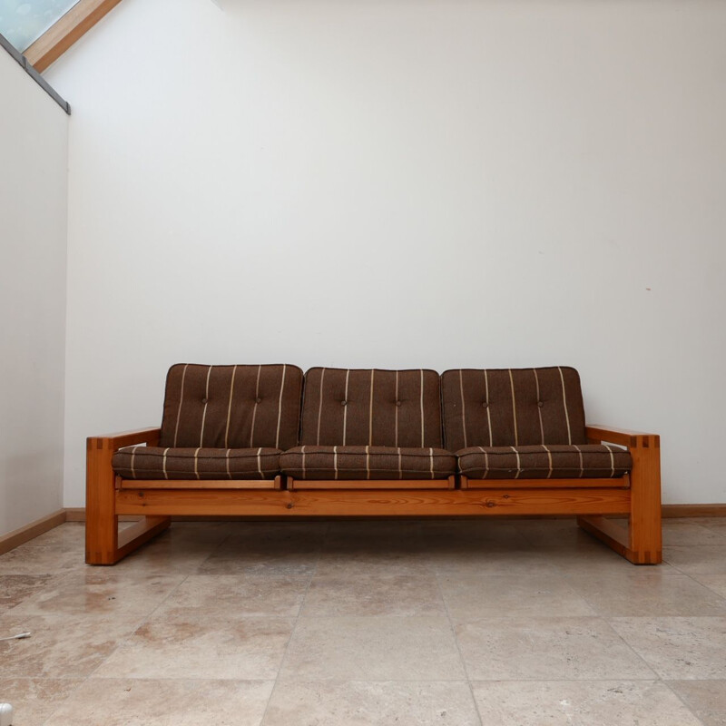 Mid-century Swedish pine sofa by Yngve Ekstrom, 1960s