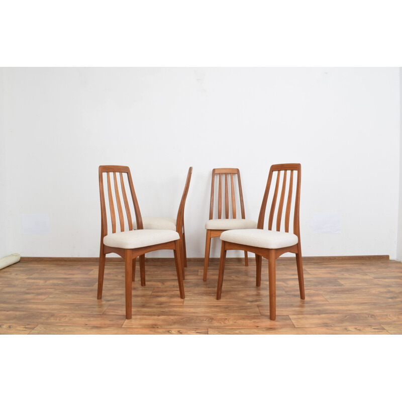 Set van 4 vintage teakhouten stoelen door Benny Linden, Thailand 1970