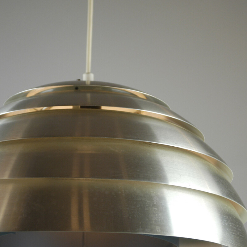 Suspension "Dome" en aluminium brossé, Hans Agne JAKOBSSON - 1960